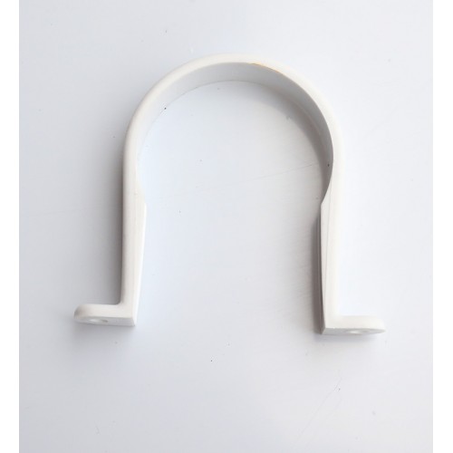 White Solvent weld waste pipe clip